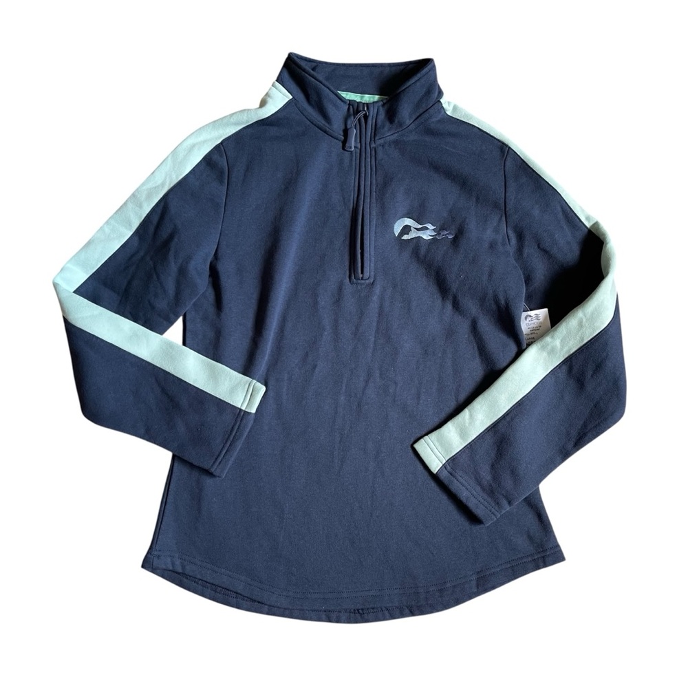 NEW Princess Navy Blue Quarter Zip Sweatshirt US L